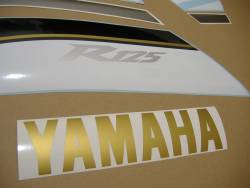 Yamaha R125 2009 blue US labels graphics