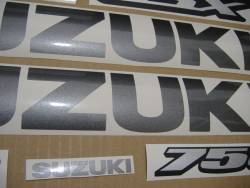 Suzuki GSXR 750 2008 black decals