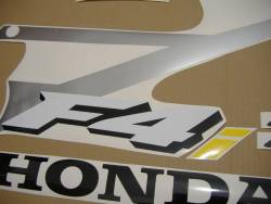 Honda 600 F4i 2004 red stickers set