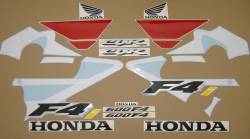 Honda 600 F4i 2001 white complete decal set