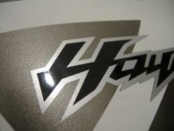 Suzuki Hayabusa 2011 white labels graphics