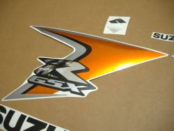 Suzuki 600 2008 orange stickers kit