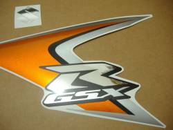 Suzuki GSX-R 600 2008 orange decals kit 