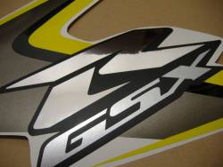 Suzuki GSXR 600 K8 yellow full decals kit