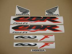 Honda 600 F4 1999 silver restoration decals