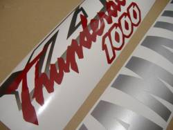 Yamaha 1000R 1997 burgundy full decals kit