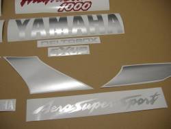 Yamaha 1000R 1997 Thunderace burgundy decals