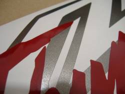 Yamaha YZF-1000R 1997 burgundy stickers set