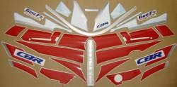 Honda 600 F2 1991 white full decal set