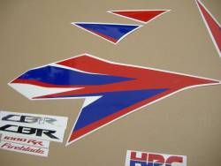 Honda 1000RR 2012 SC59 white stickers set