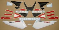 Honda CBR 929RR 2001 red stickers kit