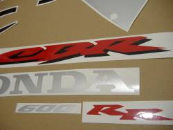 Honda CBR 600RR 2005 black logo graphics