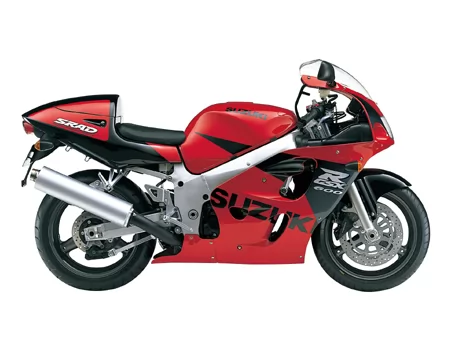 Suzuki GSXR 600 SRAD red stickers