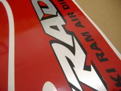 Suzuki GSX-R 600 SRAD red stickers set