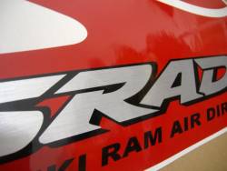 Suzuki GSXR 600 SRAD red decals