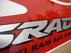 Suzuki GSXR 600 SRAD red decals