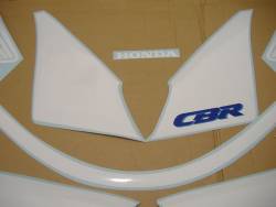 Honda cbr 600 f2 1991 red white sticker set