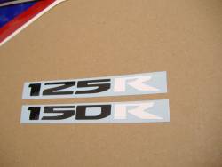 Honda 150R 2012 white full decals kit 