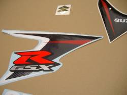 Suzuki GSX-R 600 2008 white stickers set