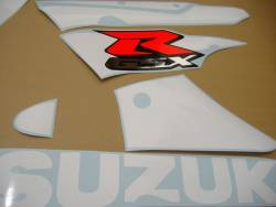 Suzuki gsxr 750 K1 K2 white blue reproduction decals 