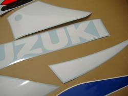 Suzuki gsxr 750 K1 K3 white blue reproduction stickers 