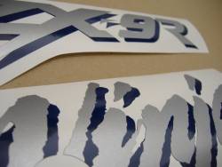 Kawasaki ZX9R 1998 Ninja blue graphics set