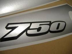 Suzuki gsxr 750 2002 k3 gray silver decals adhesives