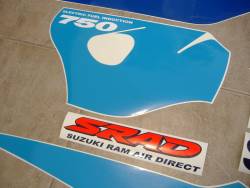 Suzuki GSXR 750 1998 white labels graphics