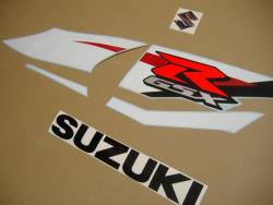 Suzuki GSX-R 1000 2012 white blue graphics set