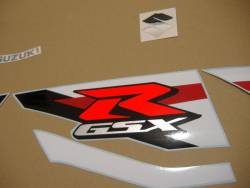 Suzuki gsx-r 1000 2012 white blue logo emblems set