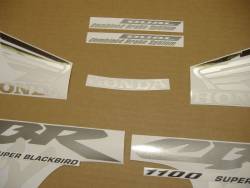 Honda CBR 1100XX 2003 black stickers kit