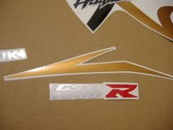 Suzuki Hayabusa GSX1300R 2009 gold decals kit