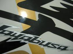 Suzuki Hayabusa GSX1300R 2009 gold decals