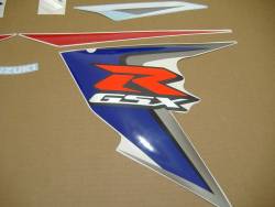 Suzuki gsx-r 600 2008 K9 white blue full replica stickers set