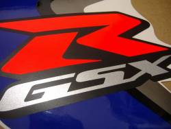 Suzuki gsx-r 600 2008 K9 white blue replica decals kit