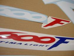 Honda 600 F4 2000 red stickers set