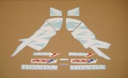 Honda 600 F4 2000 red reproduction stickers