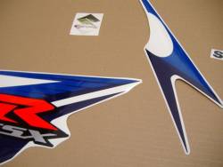 Suzuki gsx-r 600 2012 white stickers set