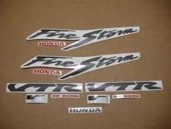 Honda VTR 1000F 1999 Firestorm silver stickers