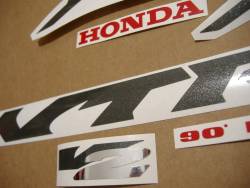 Honda vtr 1000F 1999 Firestorm silver stickers set