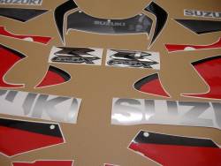 Suzuki gsxr 600 2000 1999 srad grey red decals set