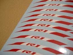 Yamaha YZF-R1 2015 RN32 white stickers set