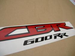 Honda CBR 600RR 2011 white replica decal set