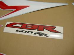 Honda CBR 600RR 2011 white logo graphics