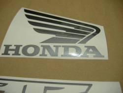Honda 600RR 2011 black adhesives set