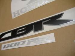 Honda CBR 600RR 2012 black stickers kit