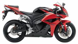 Honda 600RR 2010 red reproduction decals