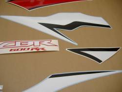 Honda CBR 600RR 2009 black logo graphics