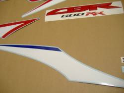 Honda CBR 600RR 2010 white stickers