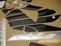 Honda rvt 1000r 2001 RC51 red decal set